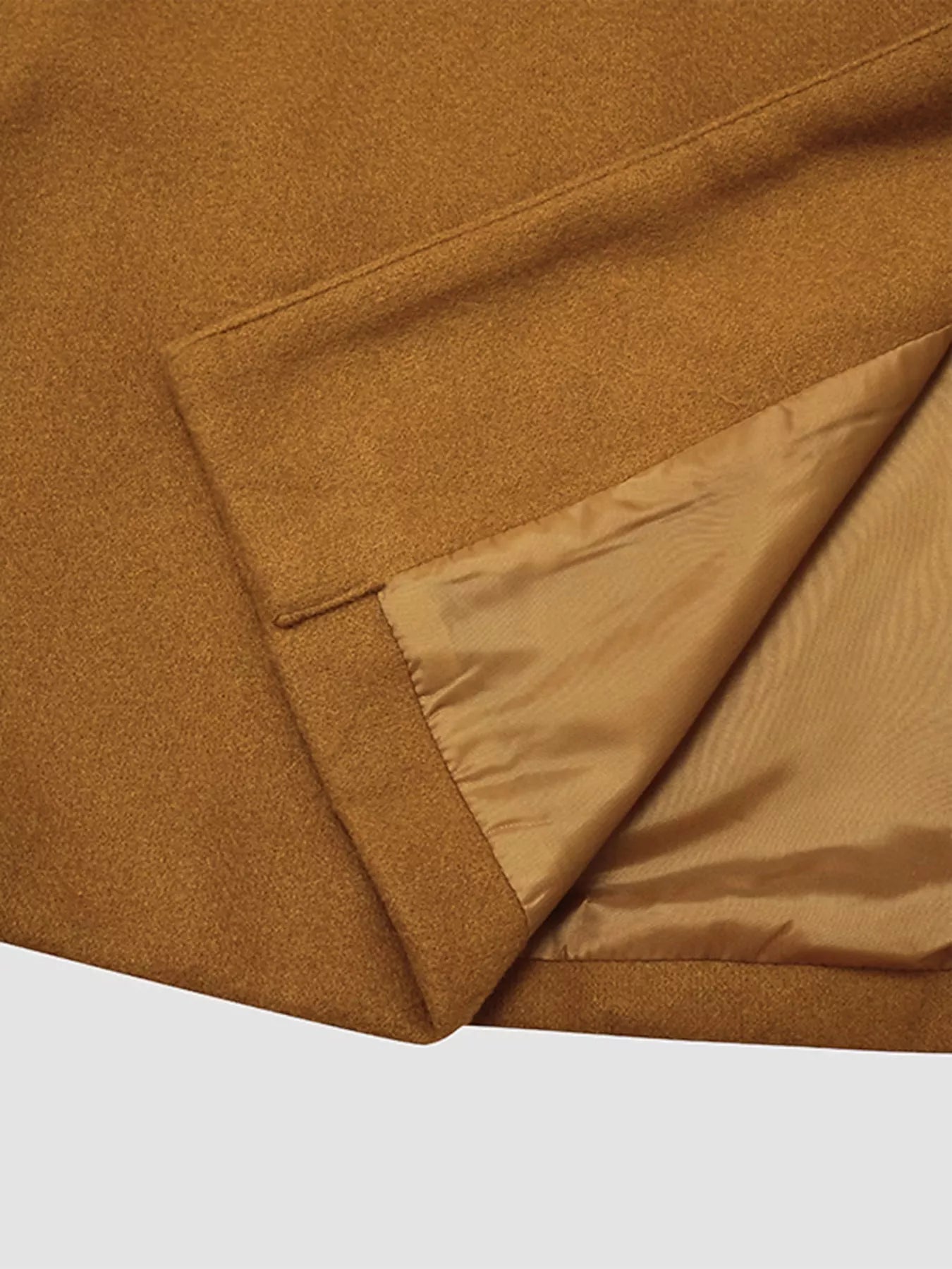 Sarah Express Women's Single-Breasted Long Sleeve Overcoat Plus Size