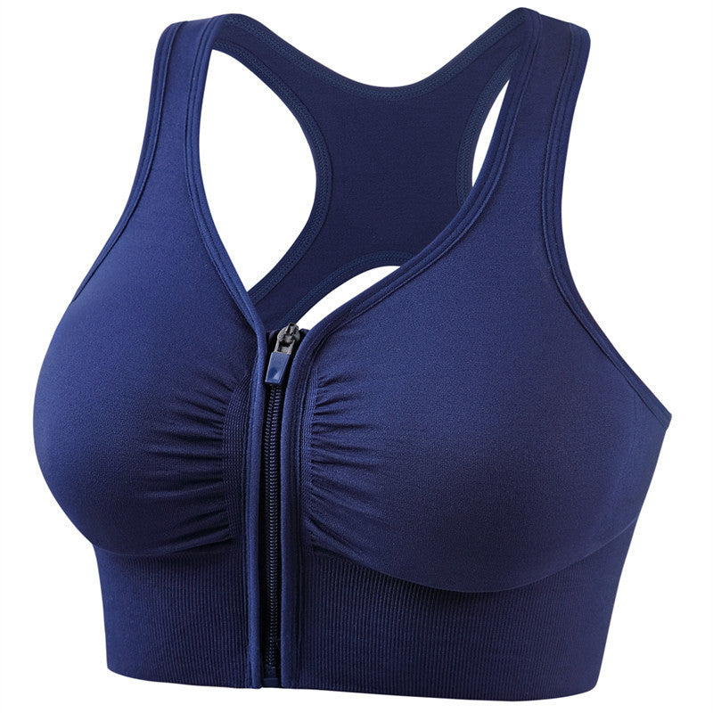 Sarah Express Women's Shockproof Push Up Sports Bra - High Impact Running Yoga Fitness Plus Size