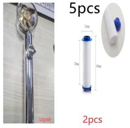 Sarah Express Turbo Propeller Shower Head - 360° High Pressure Water Saving Rainfall Showerhead 2pcs set1