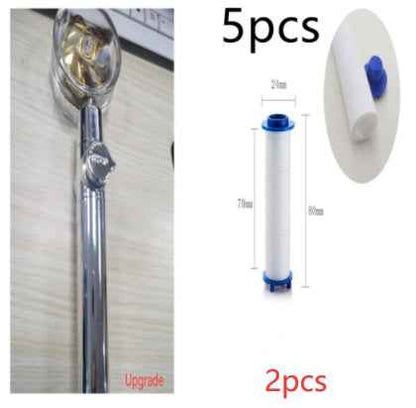 Sarah Express Turbo Propeller Shower Head - 360° High Pressure Water Saving Rainfall Showerhead 2pcs set1