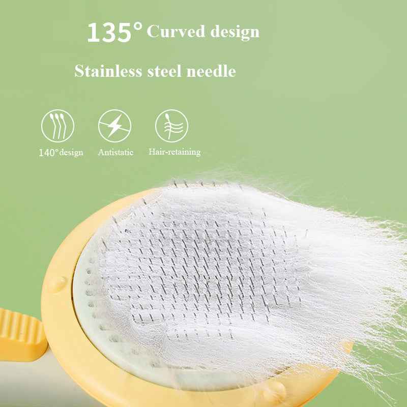 Sarah Express Self-Cleaning Pet Grooming Brush for Cats & Dogs - 232 Steel Needles Massage Comb
