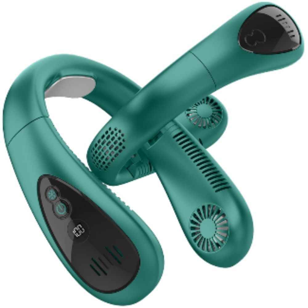 Sarah Express Portable USB Cooling Fan - Foldable Desktop Fan with 3 Speed Settings Green