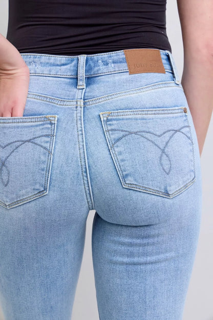 Sarah Express Women's Mid Rise Thermal Bootcut Jeans