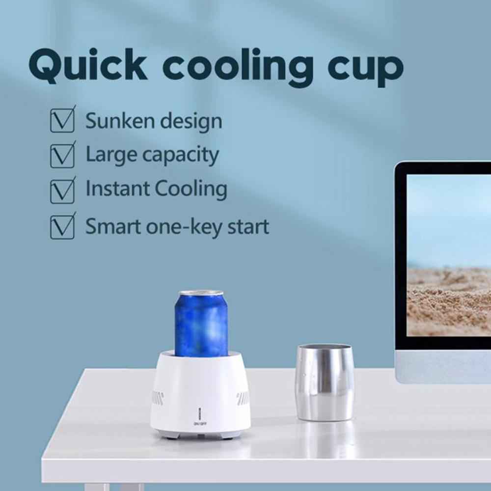 Sarah Express Electric Drink Cooler Cup - Portable Fast Cooling Beverage Chiller