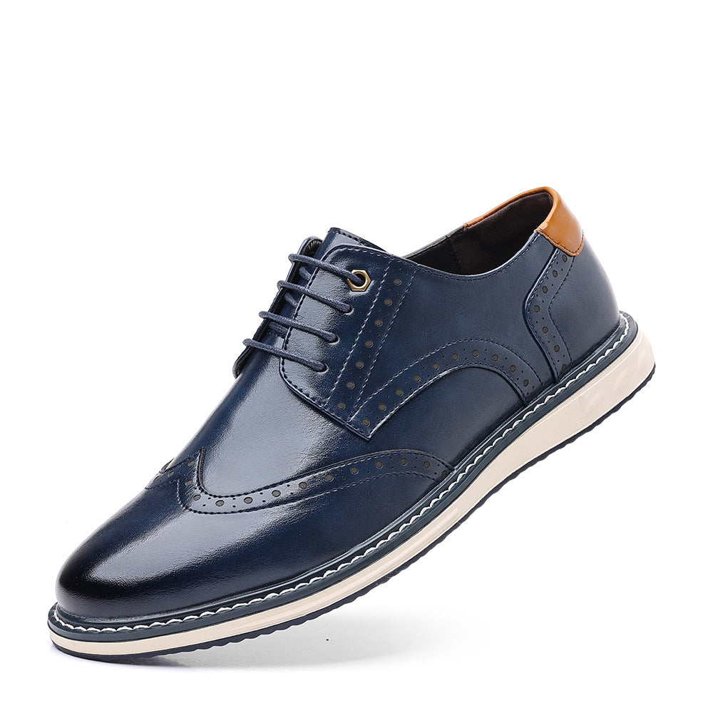 Sarah Express British Mens Business-Casual Leather Shoes