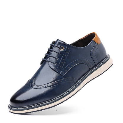 Sarah Express British Mens Business-Casual Leather Shoes