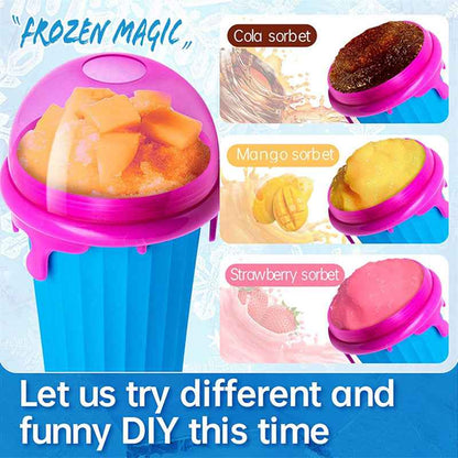 Sarah Express Quick-Freeze Slushy Maker Cup - 500ml Homemade Smoothie & Slush Ice Cream Maker
