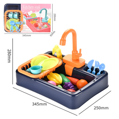Interactive Kitchen Sink Toy Set with Electric Water Pump for Kids Ages 3+