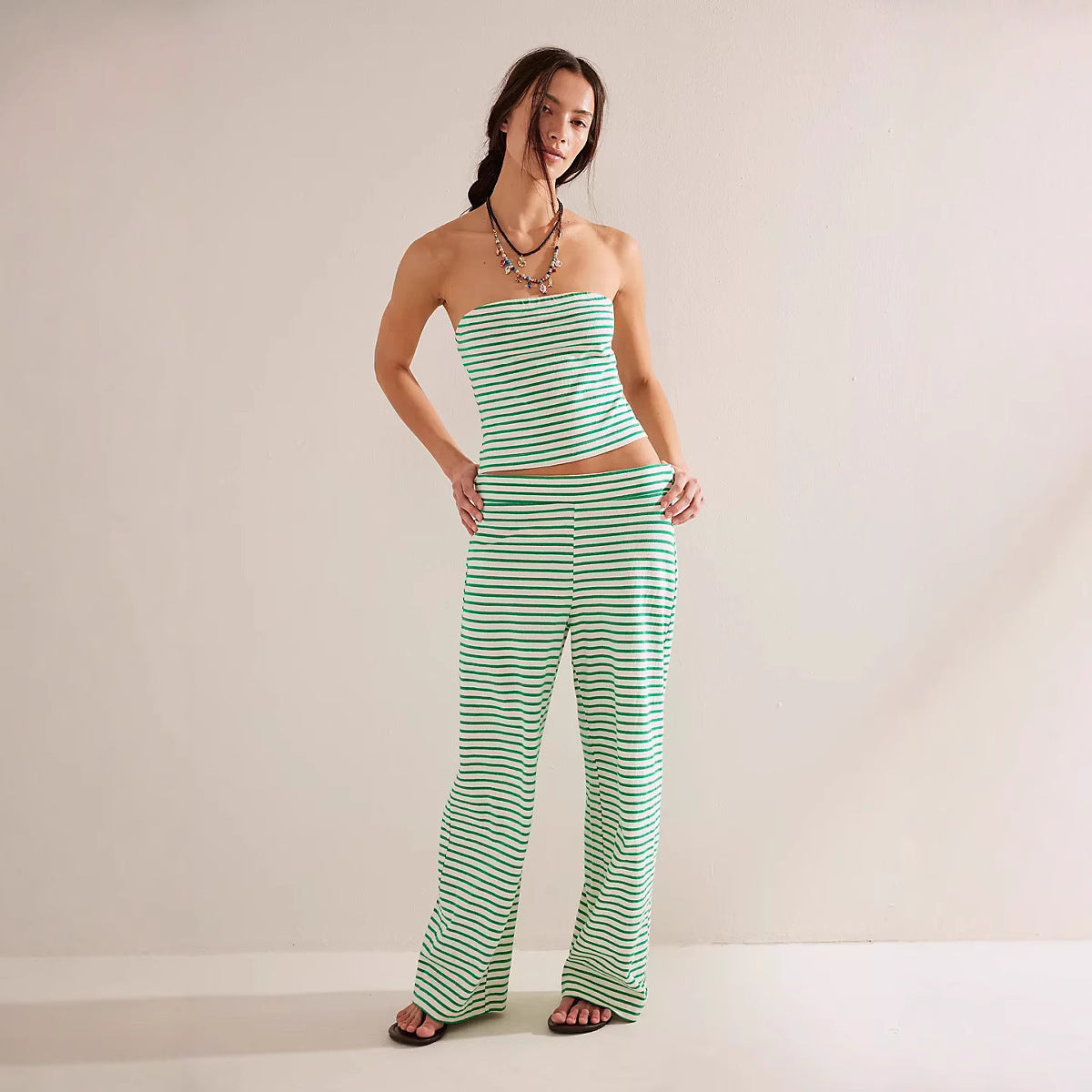 European And American Slim Fit Casual Striped Suit