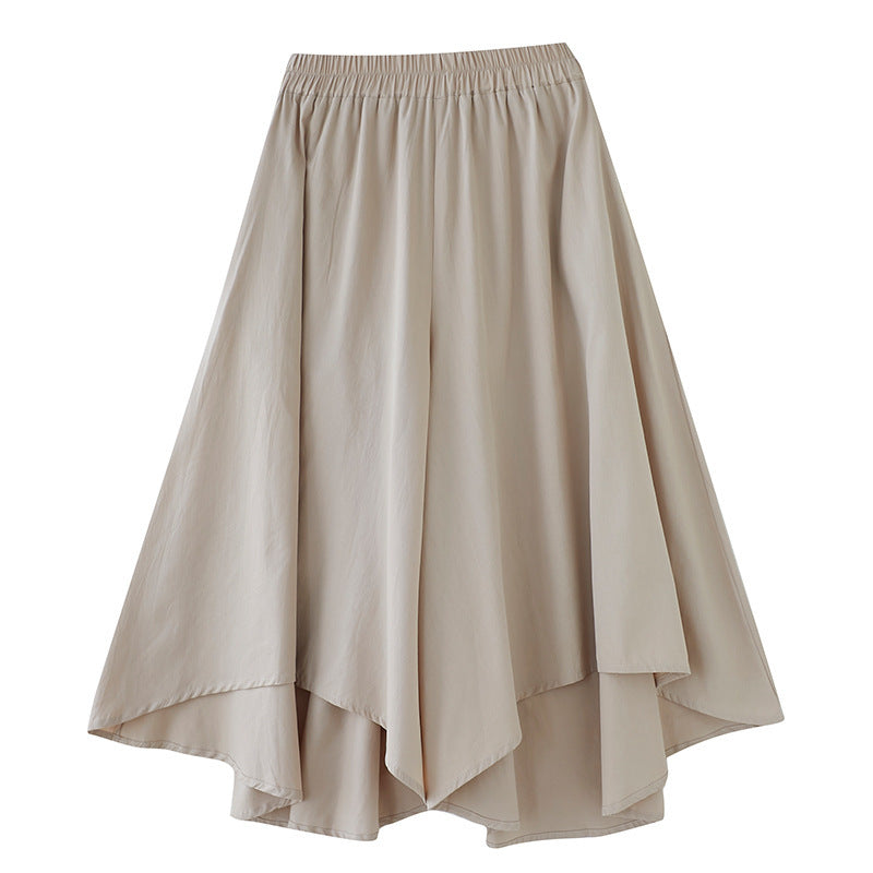 Sarah Express Women's High Waist Wide Leg Cropped Pants Loose Fit Work Casual Trousers with Pockets