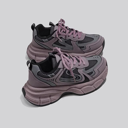 Sarah Express Womens Breathable Mesh Casual Running Shoes Purple