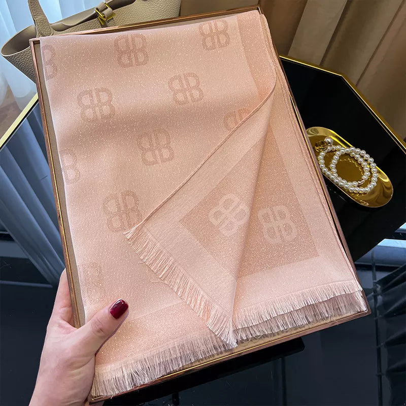 Sarah Express Women's Raw Hem Scarf - Lightweight Polyester Accessory