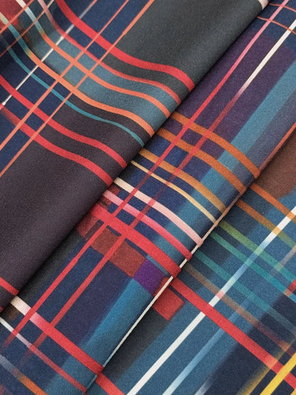 Sarah Express Women's Plaid Long Sleeve Shirt Dress