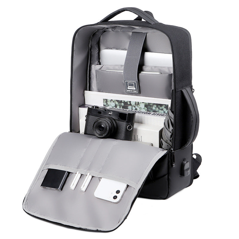 Sarah Express Breathable Laptop Backpack – Expandable 20-35L Oxford Fabric Travel & School Bag