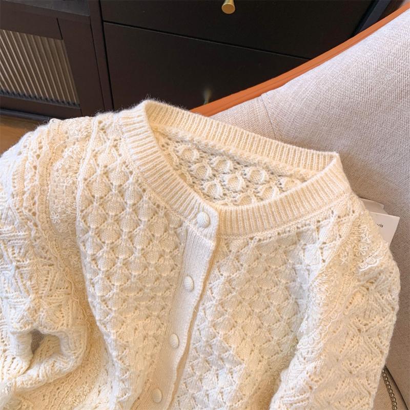 Sarah Express Western Style Knitted Lace Cardigan Women's Outerwear