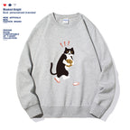 Sarah Express Women's Solid Color Graphic Print Hoodie Long Sleeve Casual Fall Winter Sweatshirt