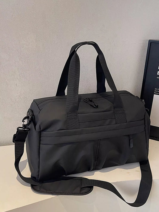 Sarah Express Oxford Cloth Travel Duffel Bag - Lightweight Medium Weekender Bag Black ONESIZE