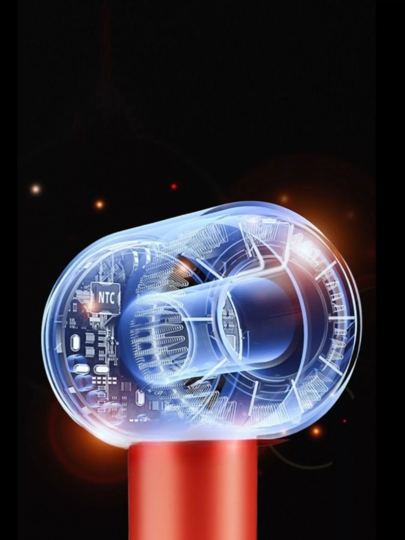 Sarah Express Professional Portable Hair Dryer - Constant Temperature Household Blow Dryer with Blue Light Technology