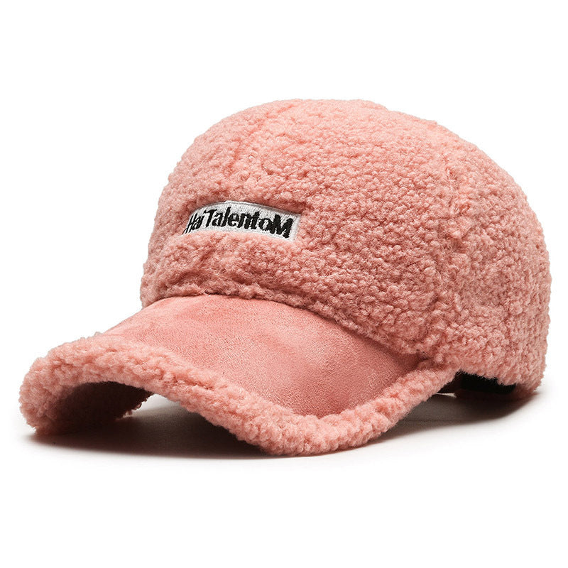 Sarah Express Women's Plush Peaked Cap Baseball Hat Adjustable Winter Warm