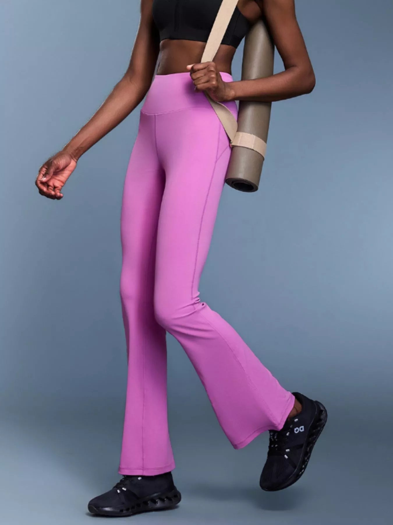 Sarah Express Women's High-Waisted Flare Active Pants