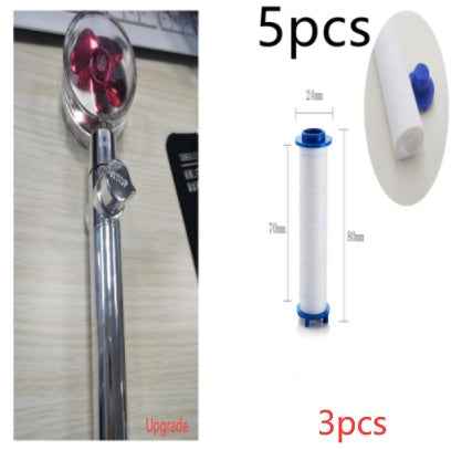 Sarah Express Turbo Propeller Shower Head - 360° High Pressure Water Saving Rainfall Showerhead 3pcs Set4