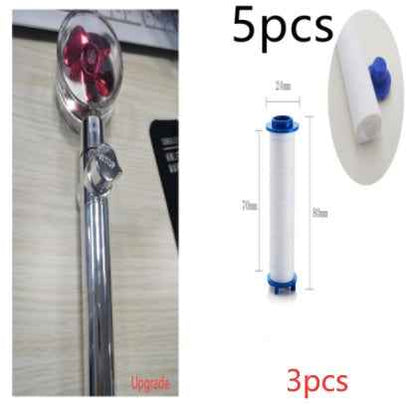 Sarah Express Turbo Propeller Shower Head - 360° High Pressure Water Saving Rainfall Showerhead 3pcs Set4