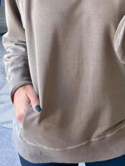 Sarah Express Women's Crew Neck Raglan Sleeve Sweatshirt - Casual Pullover Top