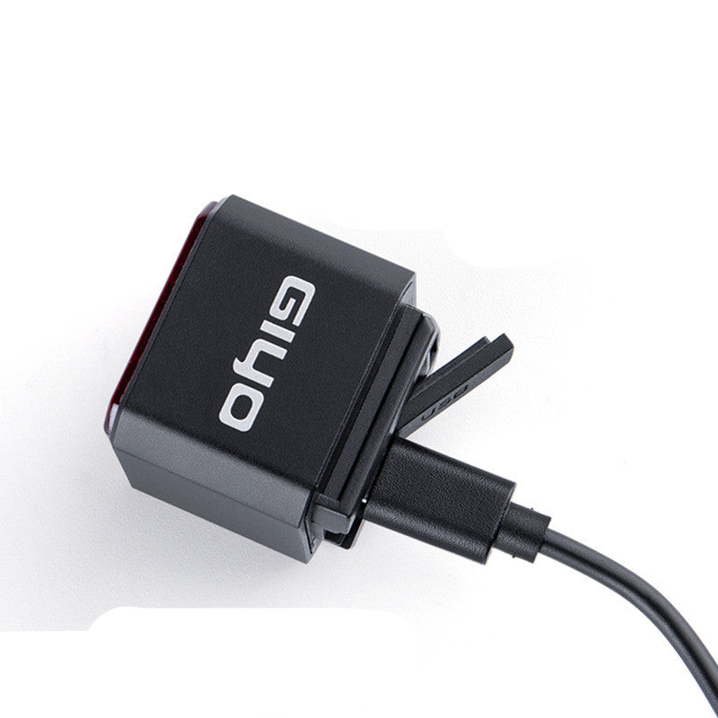 Sarah Express GIYO Smart Brake Sensing Bicycle Taillight - USB Rechargeable LED Bike Rear Light with Auto Brake Detection Black