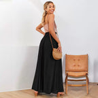 Sarah Express Wide Leg Viscose Casual Pants Loose Fit Draped