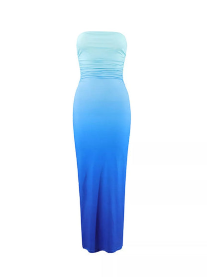 Sarah Express Women's Gradient Tube Bodycon Midi Dress