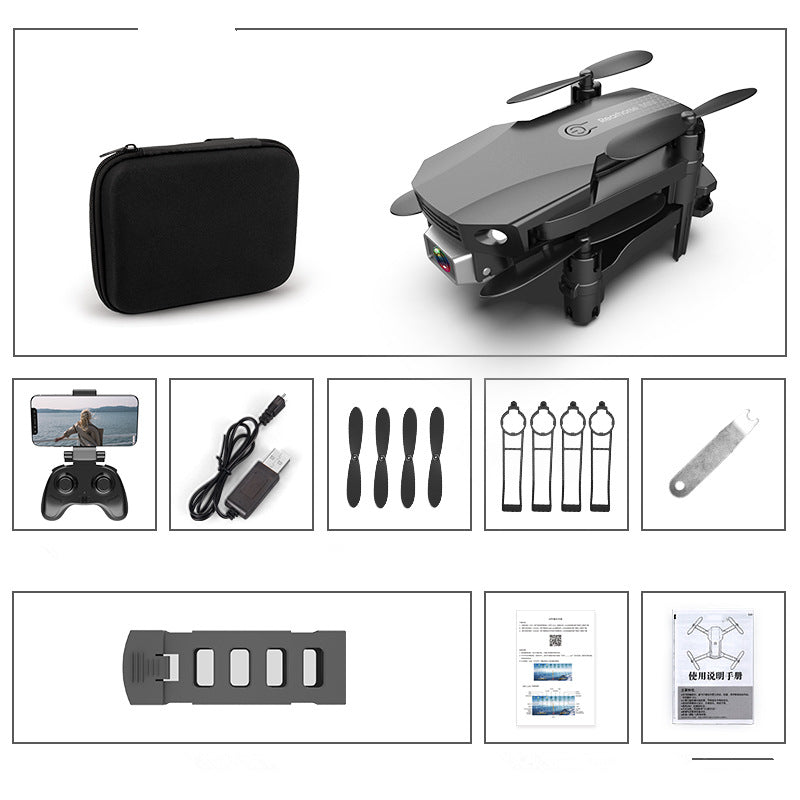 Sarah Express 4K HD Foldable Drone with Camera - Mini RC Quadcopter for Aerial Photography Black 1080Pand bag