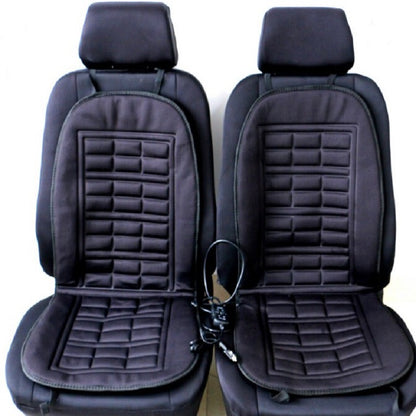 Sarah Express Heated Car Seat Cushion with Temperature Control - Universal Fit Black two seater
