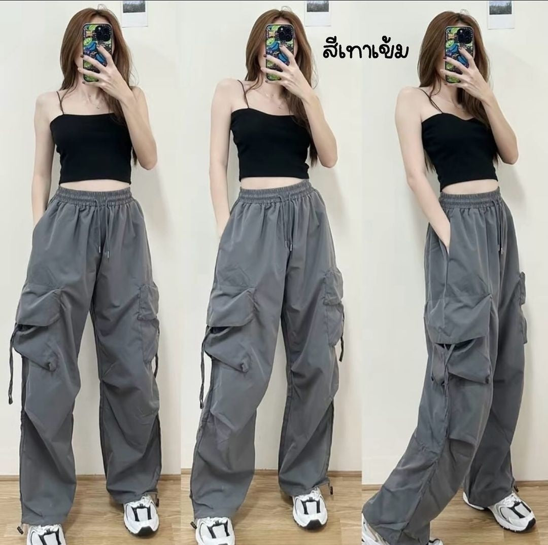 Sarah Express High Waist Quick Drying Retro Casual Pants