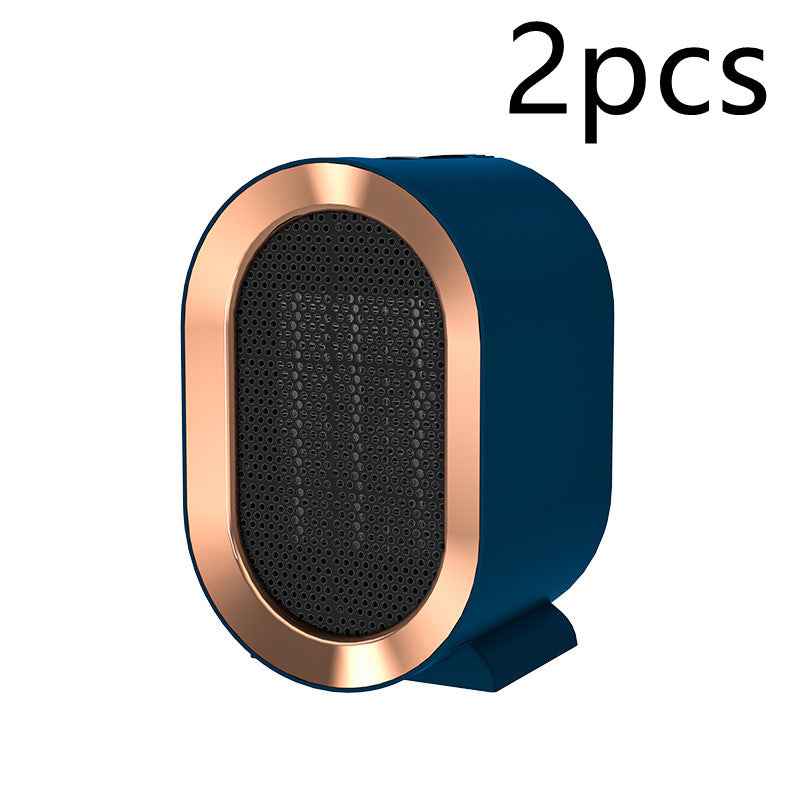 Sarah Express Mini Portable Desktop Heater - PTC Ceramic Electric Space Heater for Home Office Blue 2pcs