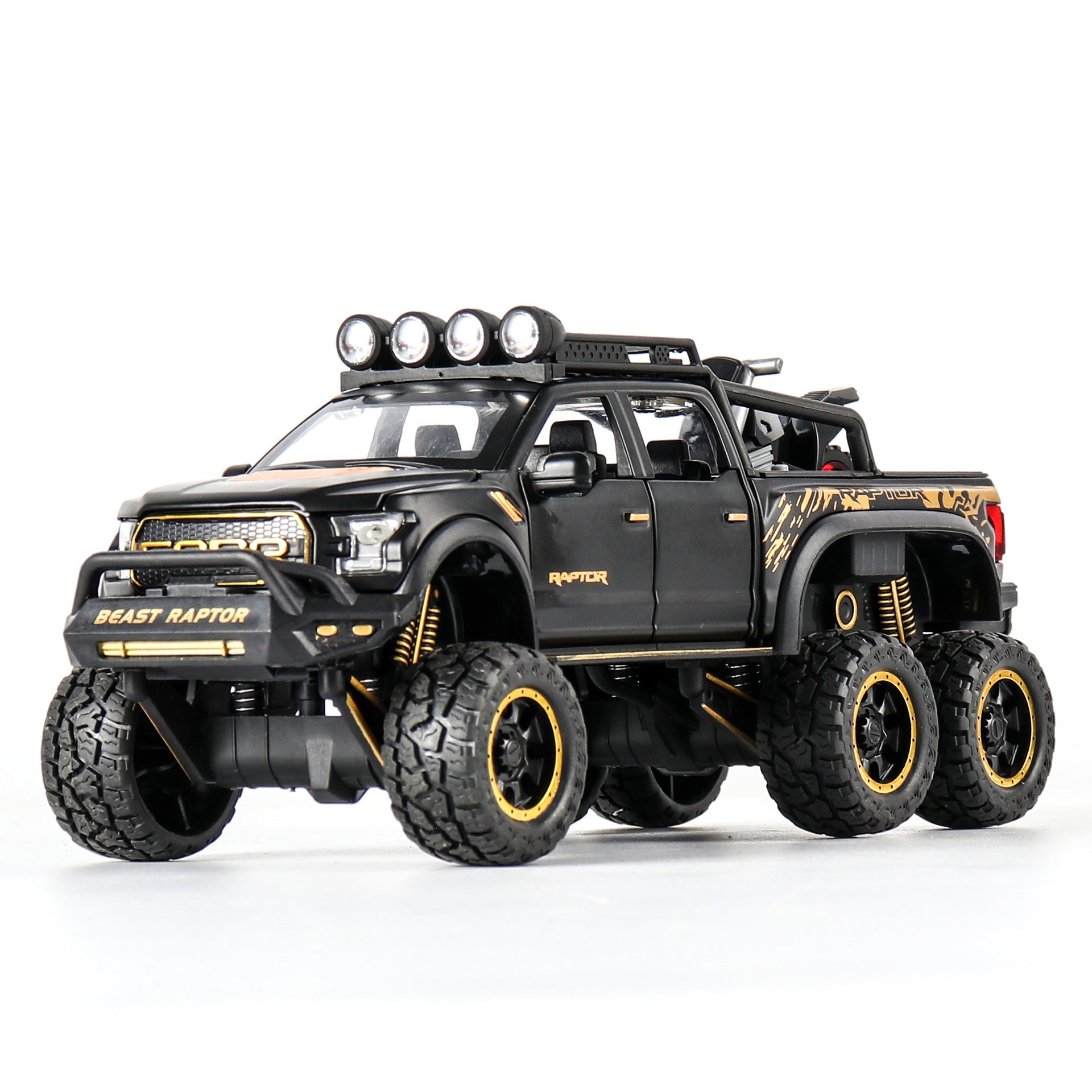 Sarah Express Ford Off-Road Alloy Model Car with Sound & Light - 1:28 Scale Die-Cast Toy