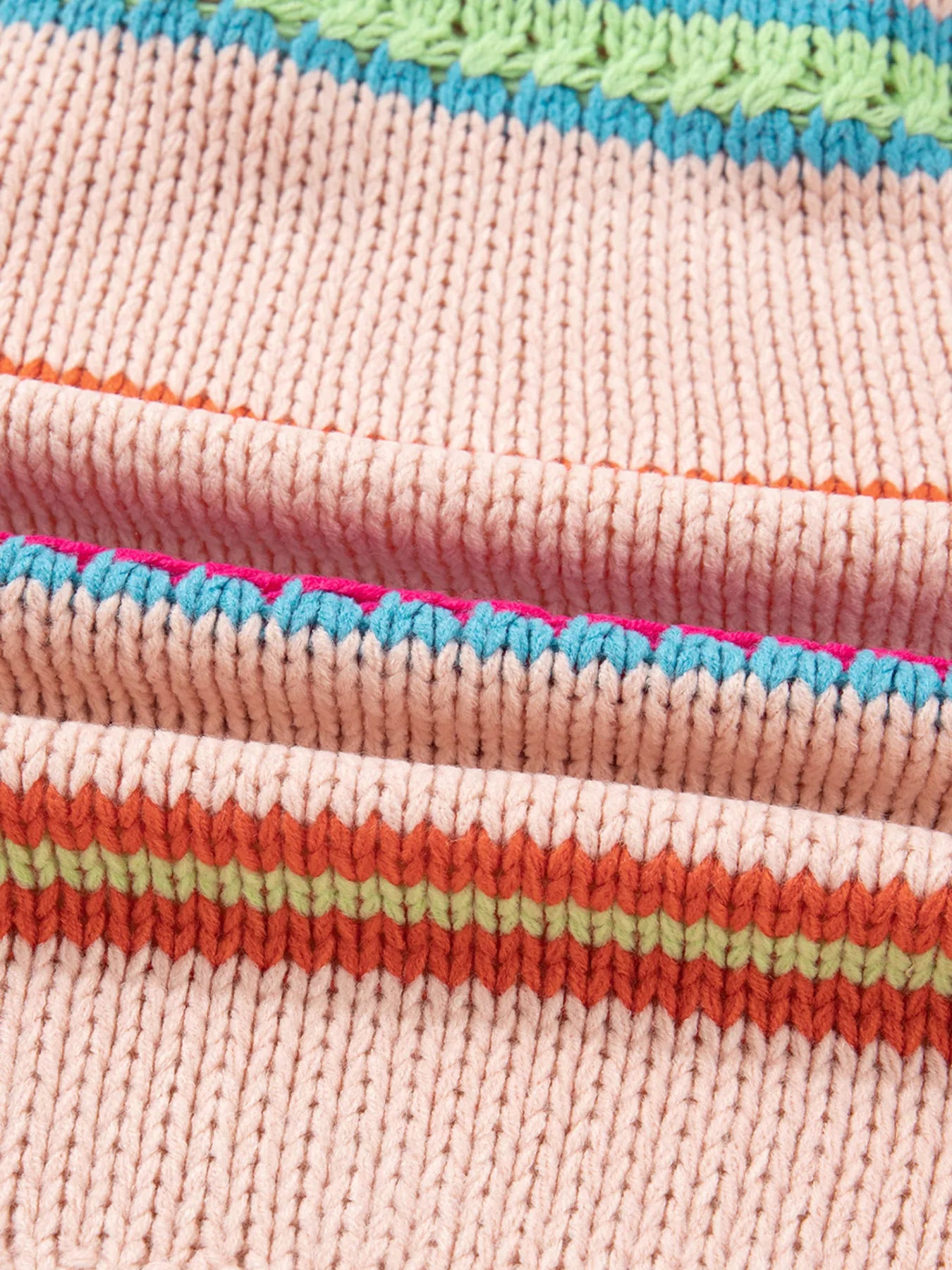 Sarah Express Women's Open Front Striped Pattern Knit Oversize Cardigan