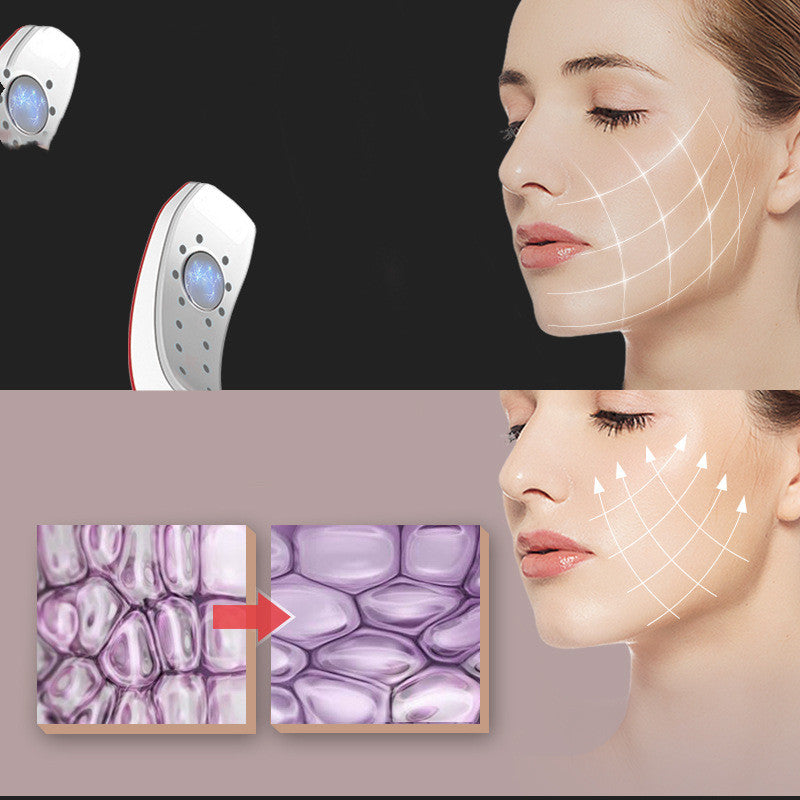 Sarah Express LED Facial Lifting Device with EMS Technology - V-Line Chin Lift Belt with Photon Therapy