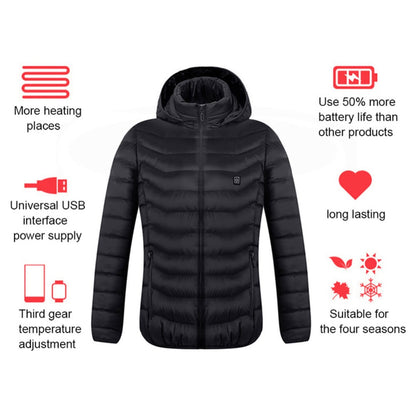Sarah Express USB Heated Vest Jacket - Electric Thermal Heating Coat Winter Warmth