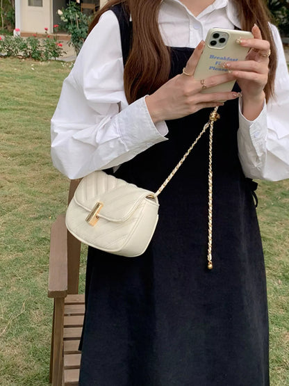 Sarah Express Women's Quilted Flap Chain Crossbody Bag