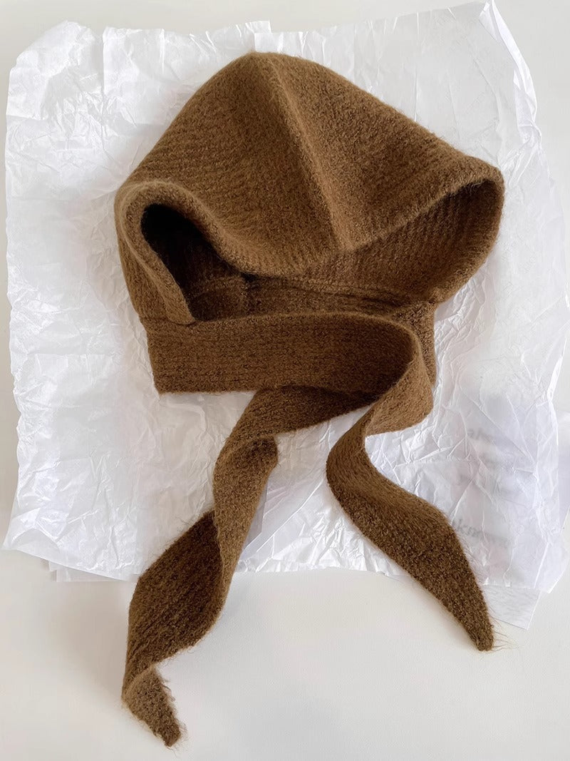 Sarah Express Women's Retro Balaclava Winter Hat with Earmuffs Windproof Warm