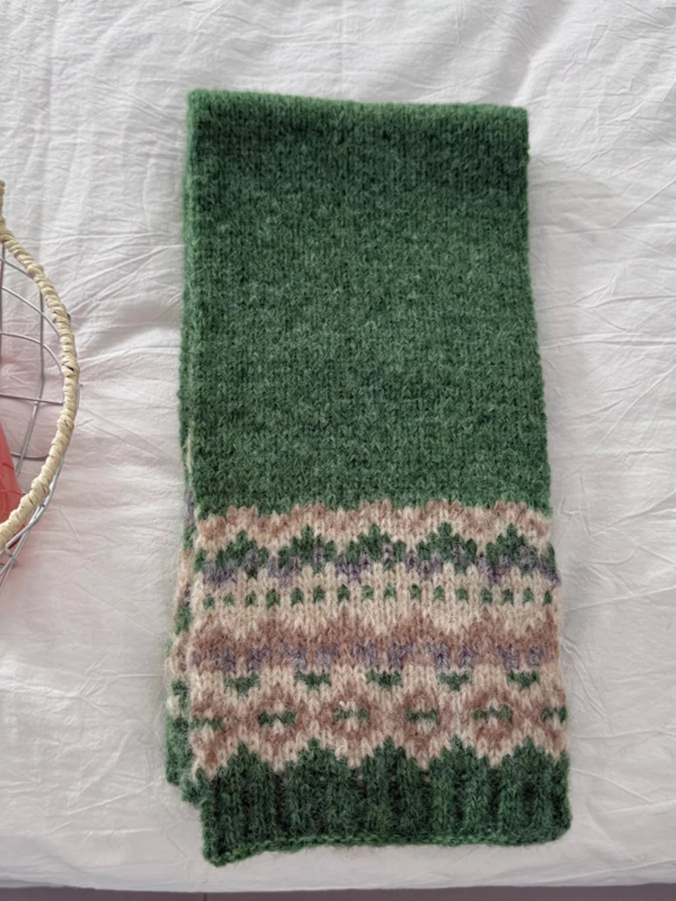 Sarah Express Women's Nordic Pattern Knitted Winter Scarf