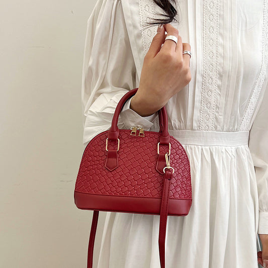 Sarah Express Women's Shell-Shape PU Leather Crossbody & Shoulder Bag | Casual Streetwear Handbag