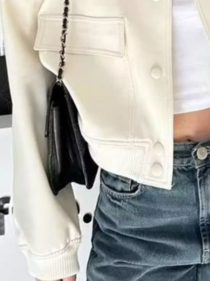 Sarah Express Women's Snap Down Long Sleeve Jacket Plus Size