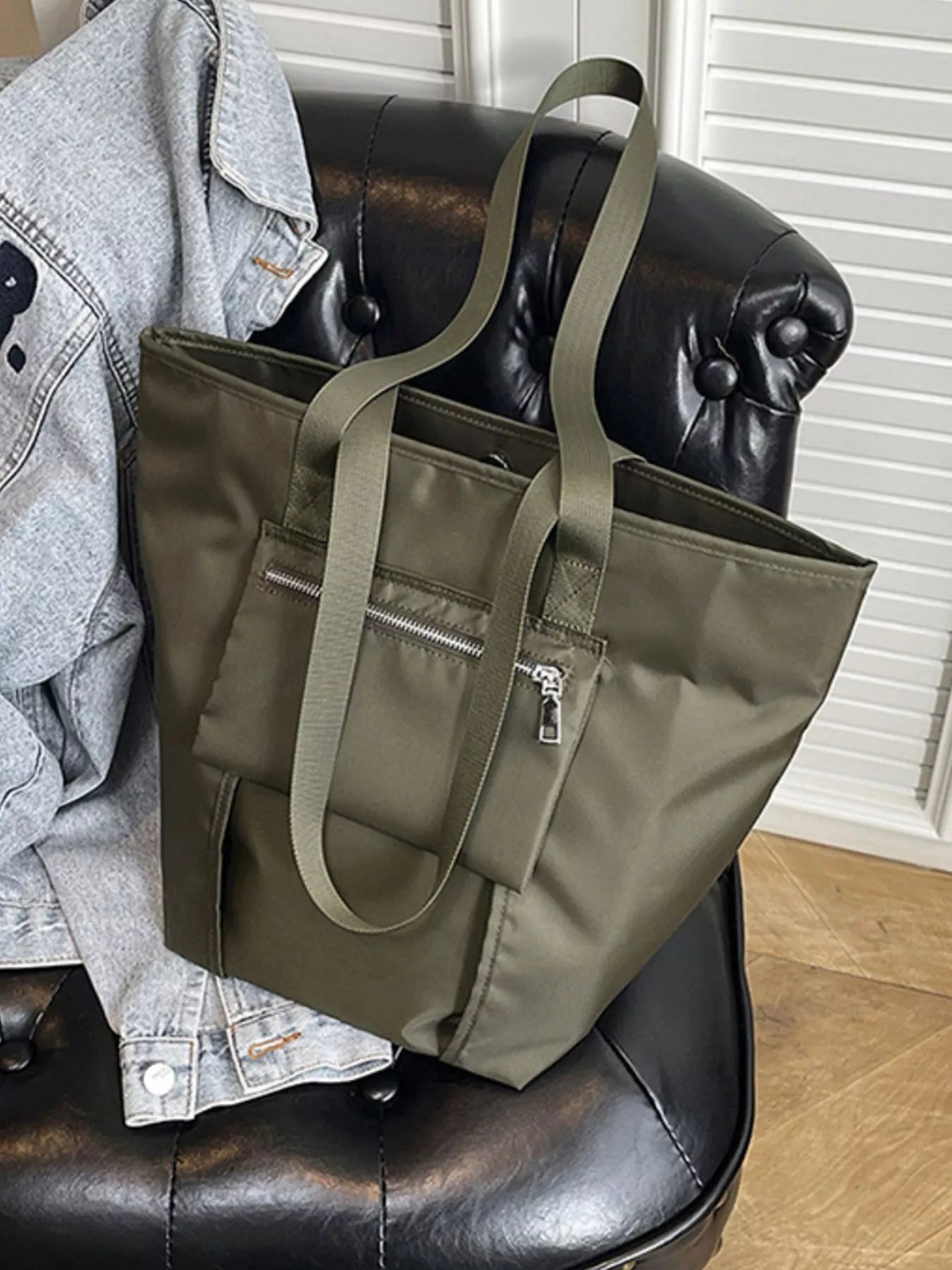 Sarah Express Women's Lightweight Nylon Shoulder Bag - Large Casual Crossbody Purse