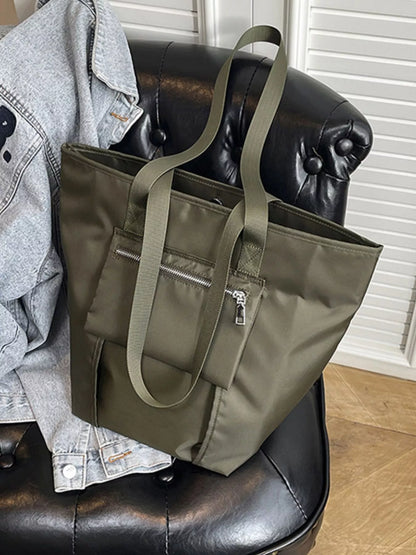 Sarah Express Women's Lightweight Nylon Shoulder Bag - Large Casual Crossbody Purse