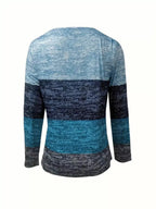 Sarah Express Women's Quarter Zip Color Block Top - Sporty Athleisure Pullover