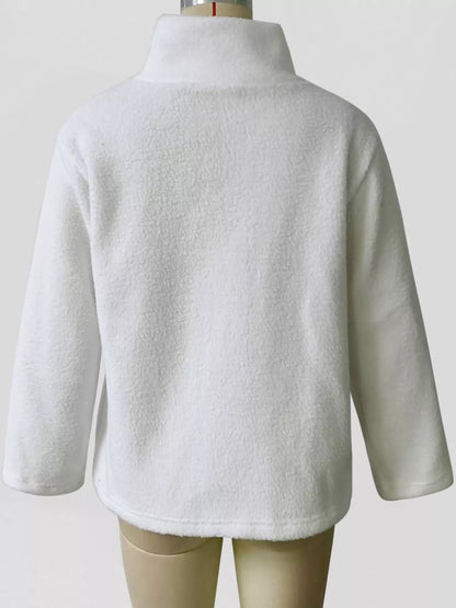 Sarah Express Women's Sherpa Fleece Zip Up Jacket