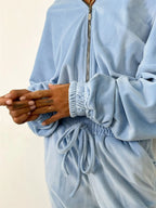 Sarah Express Women's Zip Up Long Sleeve Top and Pants Set