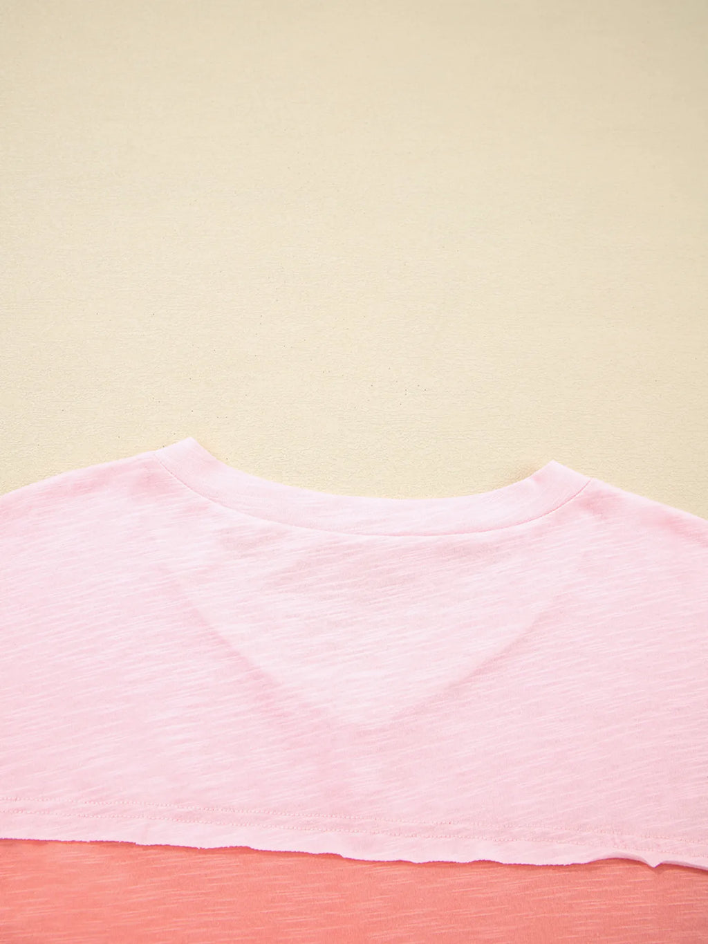 Sarah Express Women's Flower Patched Exposed Seam Oversized T Shirt