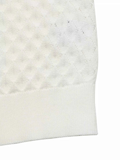 Textured Short Sleeve Knit Top